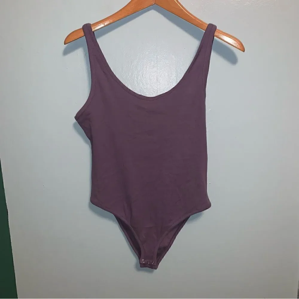 Free People Purple Bodysuit Large